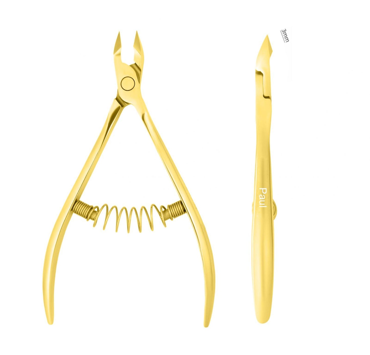 Pinces à Envies lames fines doré 3mm (PAUL)