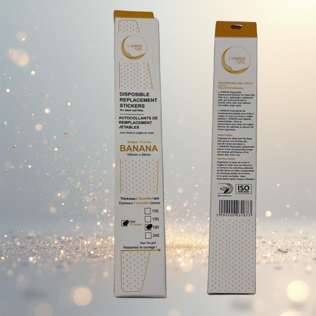 Recharges de limes grain 180 pour base demi lune