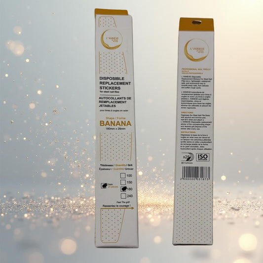 Recharges de limes grain 180 pour base demi lune