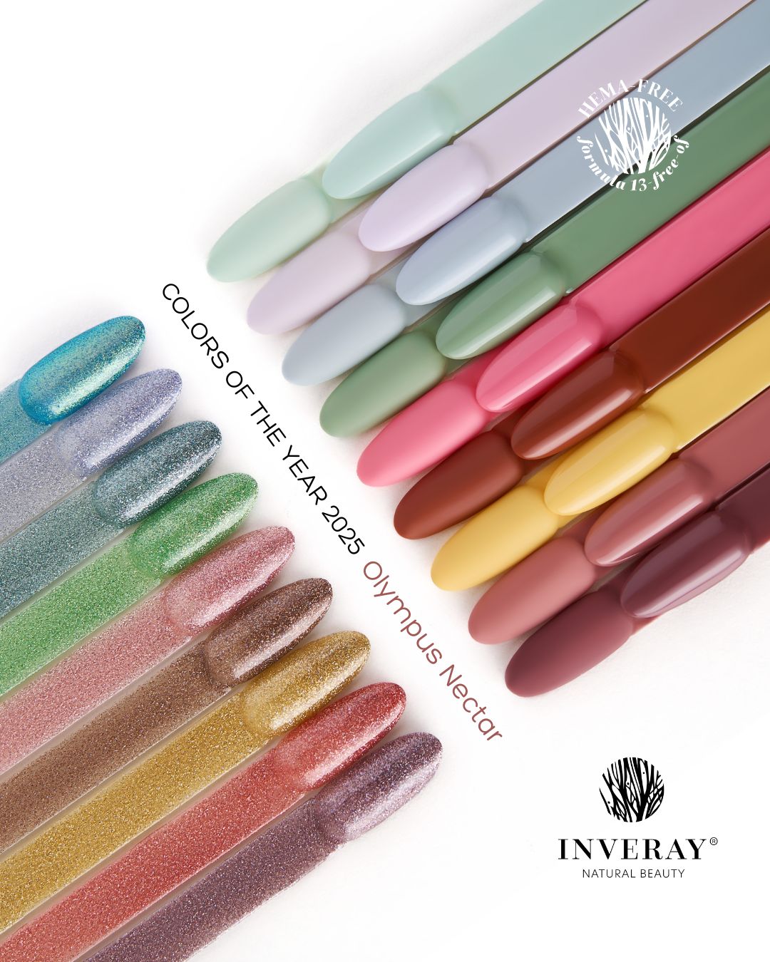 Collection - OLYMPUS NECTAR - INVERAY Luxury VSP 18 teintes + base, top offert