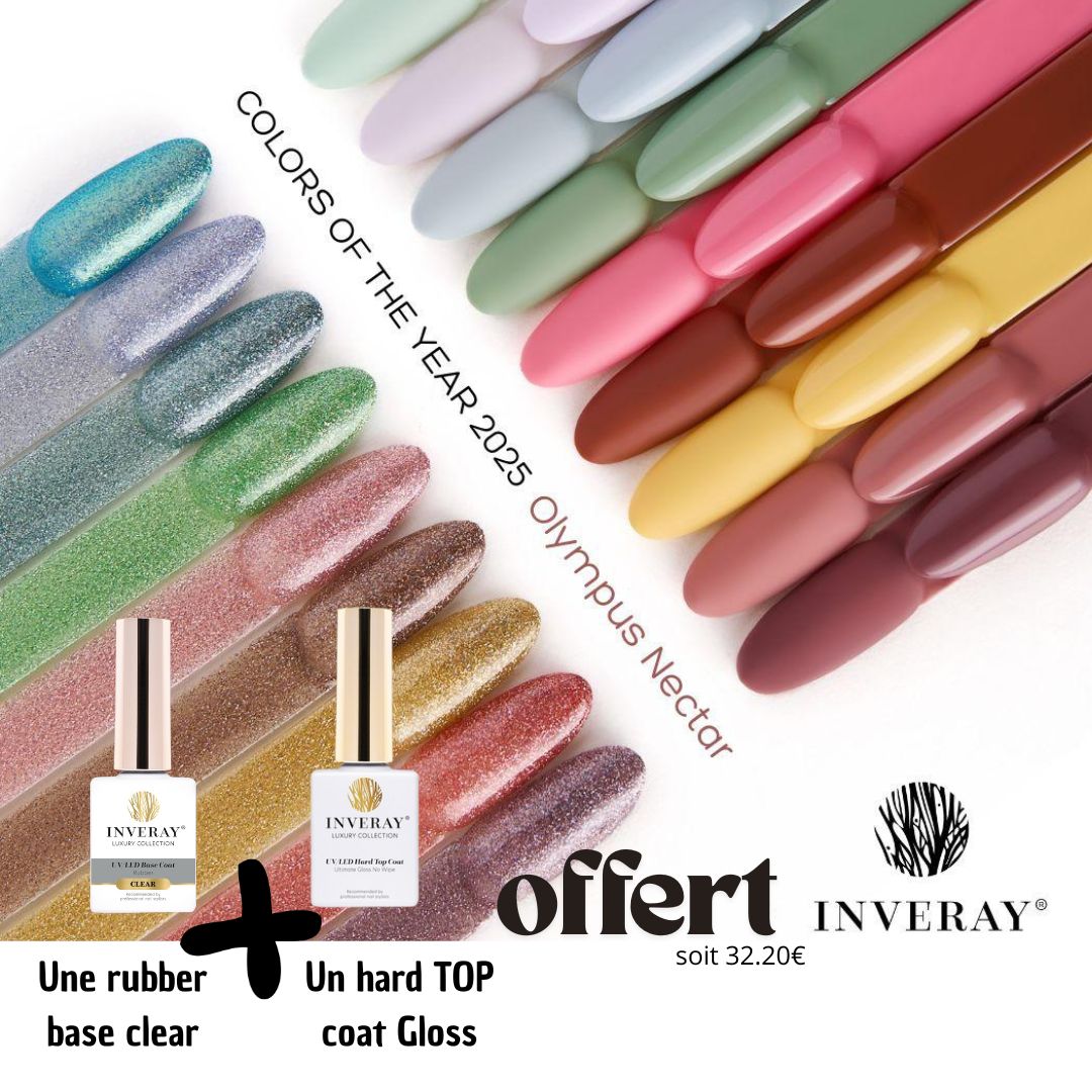Collection - OLYMPUS NECTAR - INVERAY Luxury VSP 18 teintes + base, top offert
