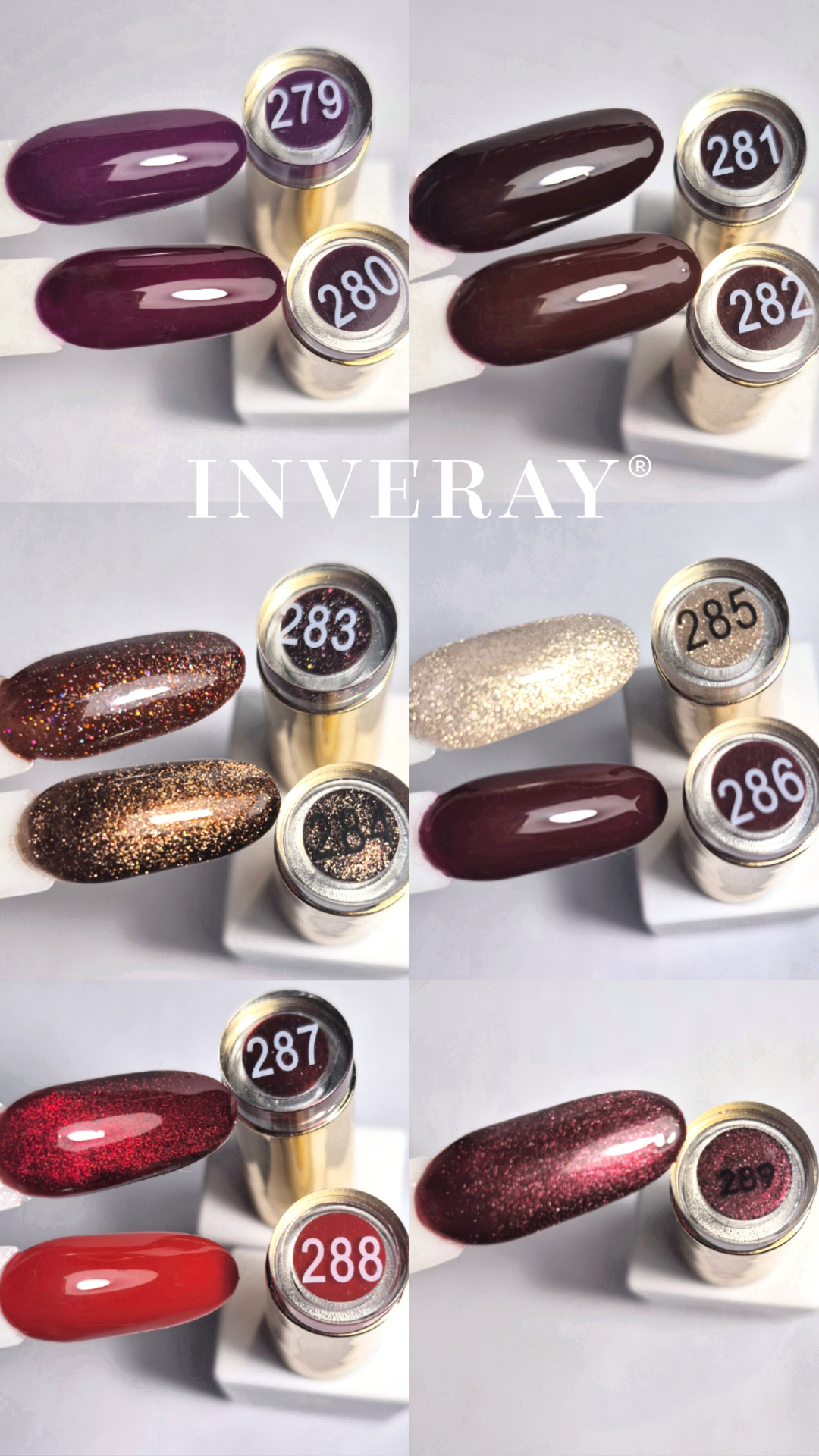 Collection - VELVET CHOCOLATE- INVERAY Luxury VSP 11 teintes + 1 aimant CAT EYES OFFERT